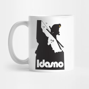 Idasno Skier-Black Mug